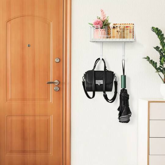 NEX™ White Wall-Mounted T-Leg and Y-Leg Ironing Board Holder